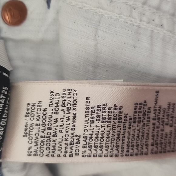 7 for all Mankind Pyper Crop Jeans with Floral Embroidery Firework Indigo Sz 24 - Picture 13 of 13